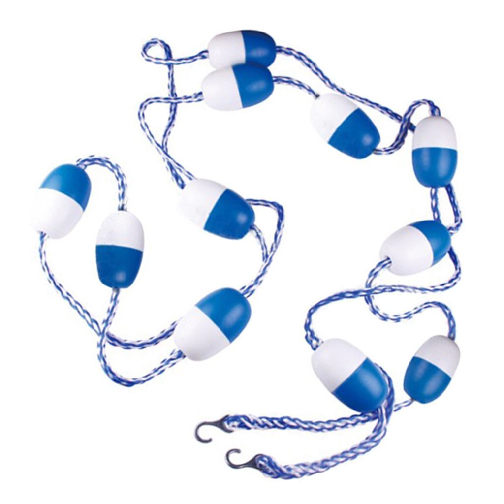 Pool Safety Divided Rope Blue & White Pool Buoy Rope Line For Shallow And Deep End, Pool Safety Divided Rope Length Lane Divider, Reusable Floating