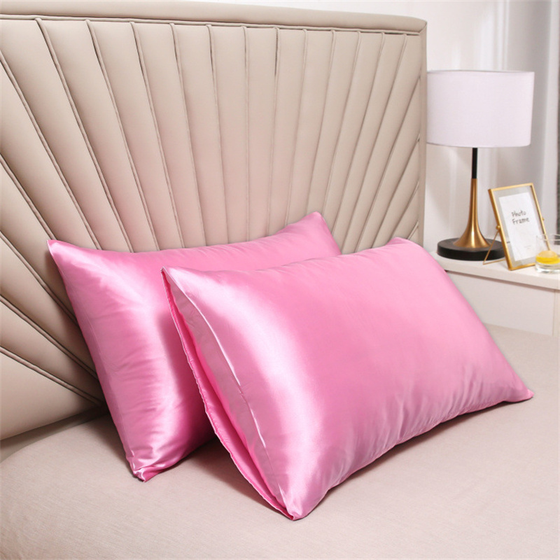 2 stk. pudebetræk, 100%  , satin, hår, skønhed, komfortabelt pudebetræk, boligindretning , 51*76cm: Blå