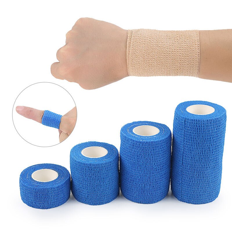 Självhäftande omslag självhäftande tejp sammanhängande bandagetejp, stark elastisk sporttejp för handled, stretch atletisk tejp