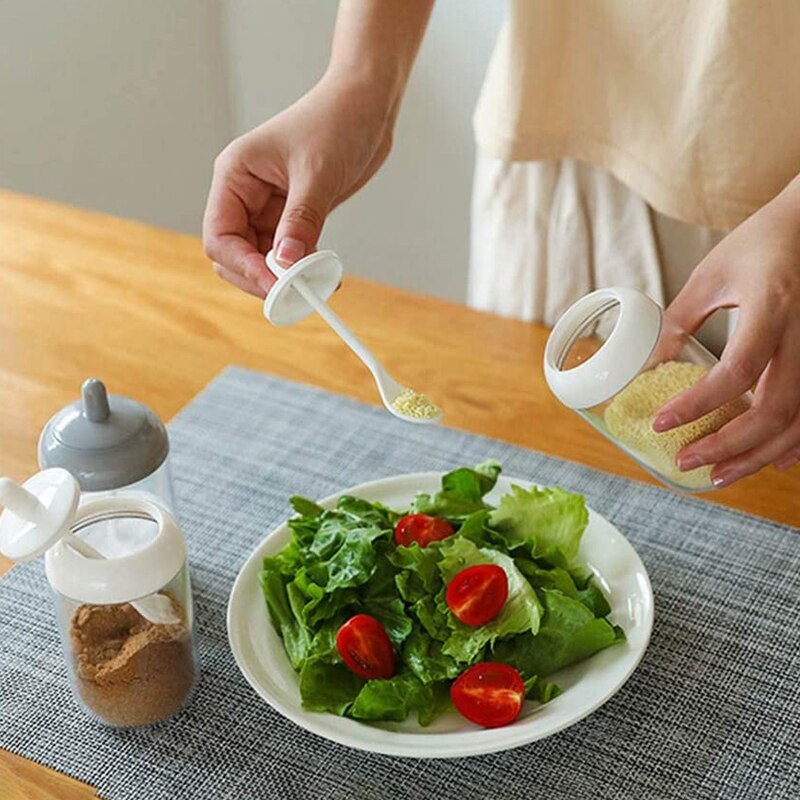 Zuckerdose Aus Glas Mit Holzdeckel & Silikondichtung – 340 Ml, Inklusive Löffel, Farmhouse Style