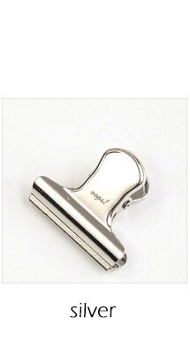 Trombone rétro en métal doré Bronze, 1 pièce, petit trombone, Clip de reliure pour Photo, Message, fichier, billet, papeterie scolaire et de bureau sl2570: silver