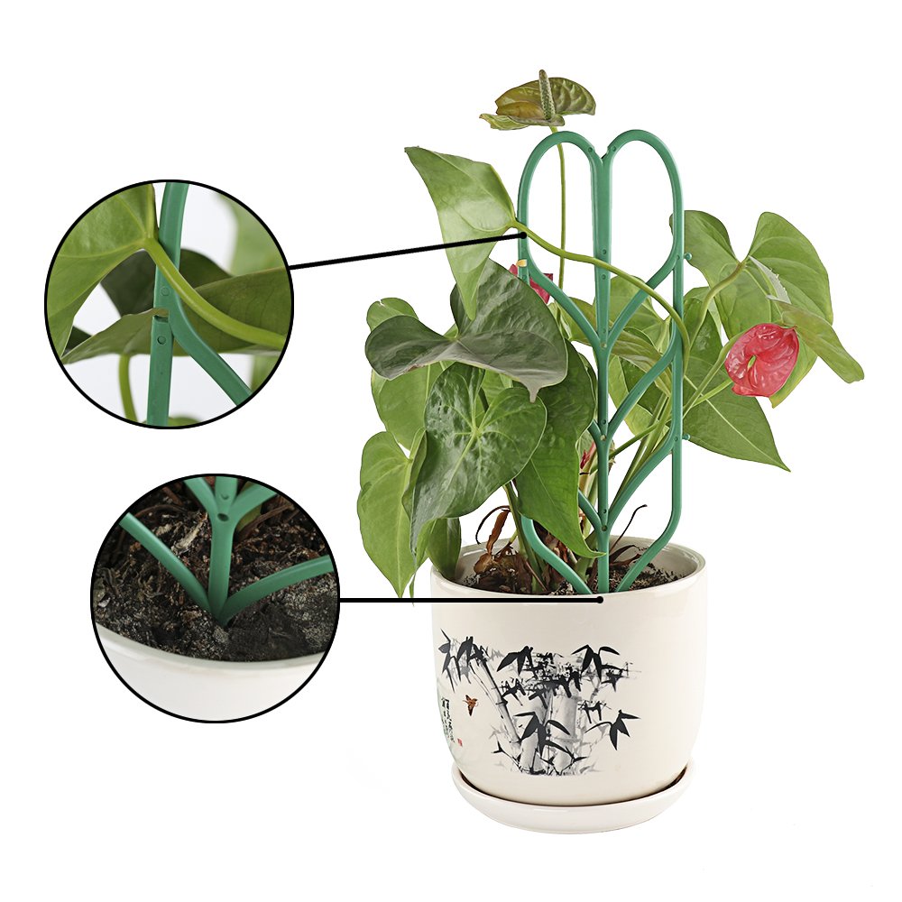 Enrejados de jardín Diy para plantas trepadoras, enredaderas en maceta, verduras, flores, paneles de rejilla de alambre para Patio, hiedra de 14 pulgadas X4