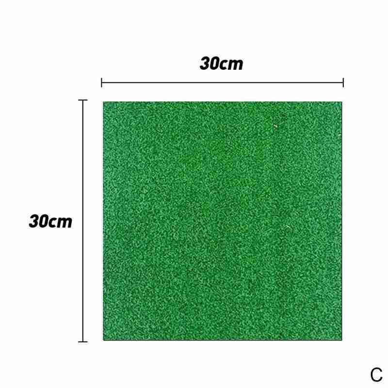 1Pcs Golf Practice Mat Backyard Residential Training Mat Holder Grass Exercise Pad Golf Pad Golf Hitting Artificial Rubber J2P0: C