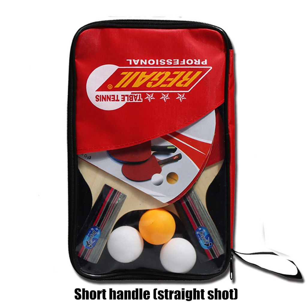 2pcs Table Tennis Ping-pong Racket Paddle Bat+3pcs Ball Bag Set For Man And Women настольный теннис