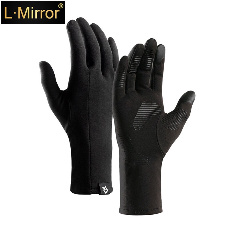 L.Mirror 1 Pair Winter Men & Women Touch Screen Gloves, Anti-slip Couple Lightweight Warm Winter Gloves
