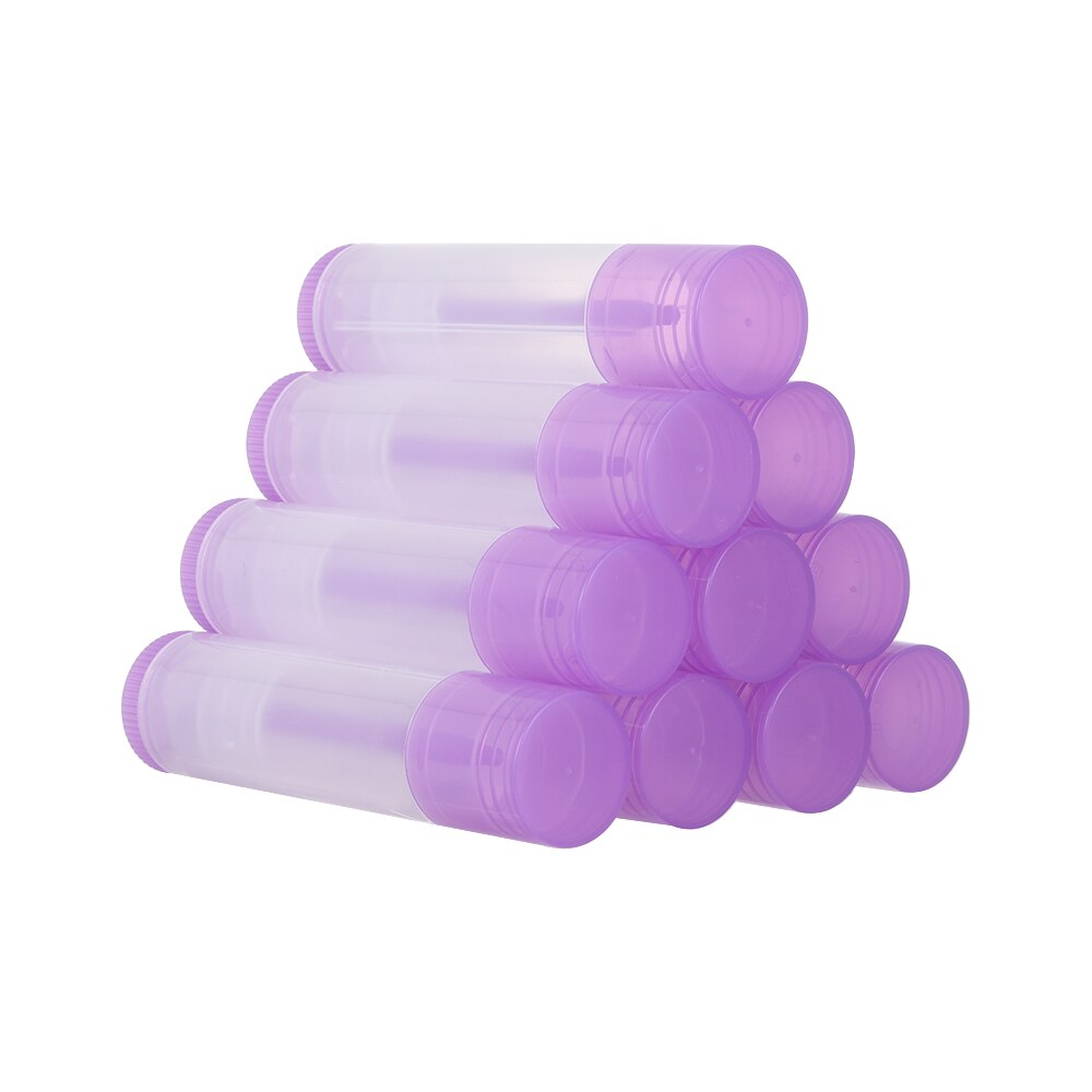 10 st läppbalsam tuber tomma plast läppbalsam tub läppstift tub chapstick behållare läppstift behållare för hantverk diy