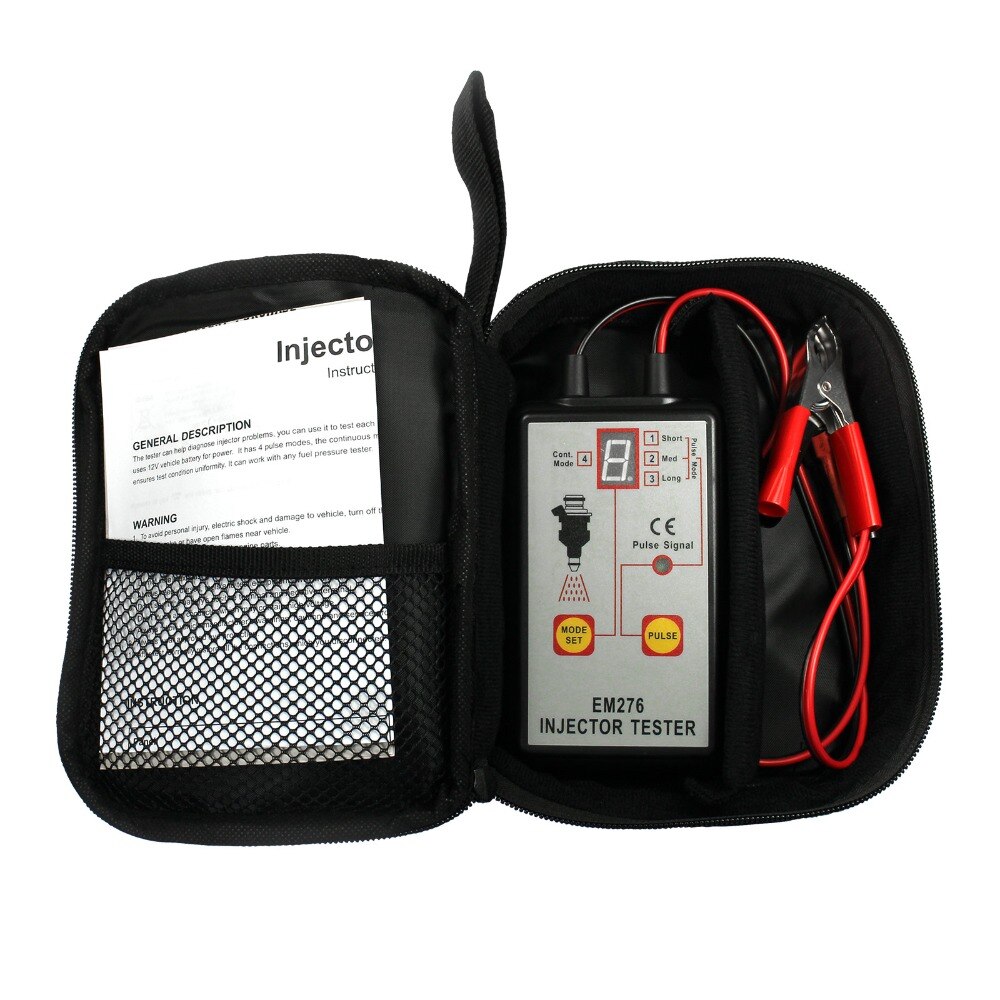 all-sun EM276 Injector Tester Fuel Injector 4 Pluse Modes Tester Powerful Fuel System Scan Tool 100% Guarantee
