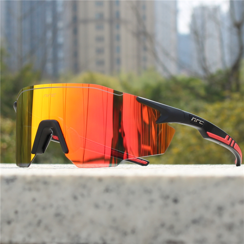 NRC gafas de sol de ciclismo 1 lente UV400 TR90 gafas deportivas para bicicleta MTB bicicleta de montaña pesca senderismo gafas para hombres y mujeres