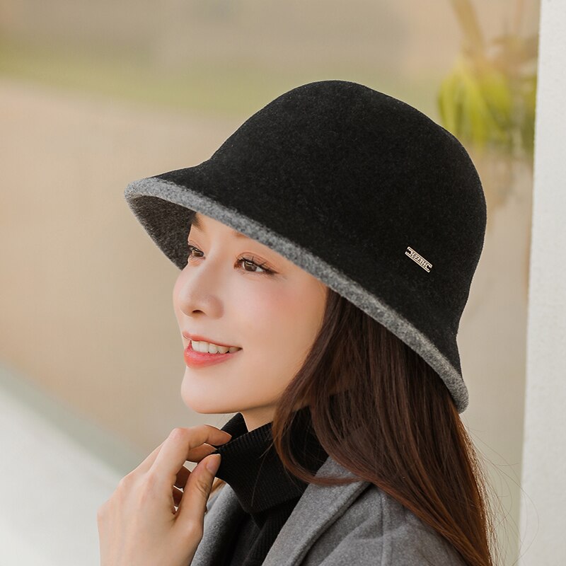 Cappello A Secchiello Unisex In Velluto A Coste Invernale - Colore Cachi - Morbido E Caldo