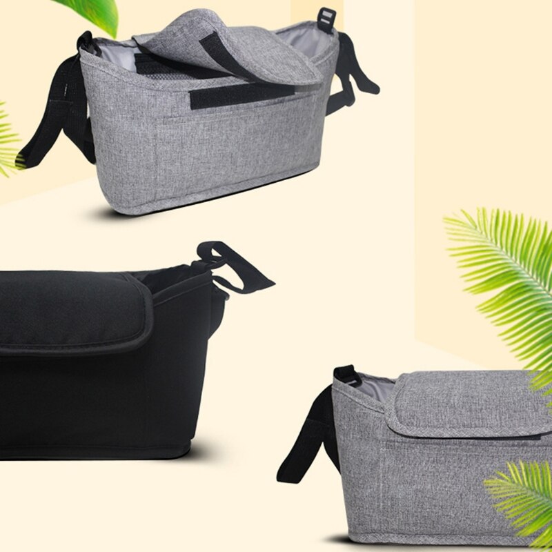 Multi-pocket Baby Stroller Organizer Bag Waterproof Baby Stuff Nappy Cup Holder Carriage Pram Cart Bottle Bag
