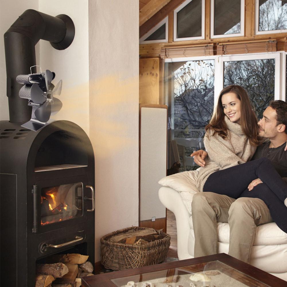 Thermal And Efficient Fireplace 5-blade Fan Suitable For Wood Burner Fireplaces