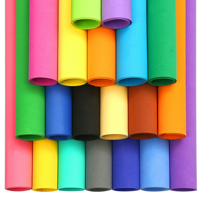 Väri sieni paperi eva vaahtomuovi arkki scrapbooking askartelu päiväkoti joulu käsityö tee-seitse materiaalit värikäs lisää kokoa: 5 arkkia 50 x 50 x 0.1cm