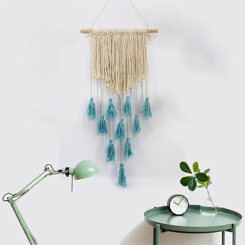 Patchwork Hanging Tapestry Handmade Wall Macrame Wedding Ceremony Backdrop Wall Art Wedding Home Living Room Decoration