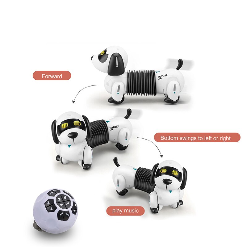 Mini Robot electrónico programable para niños, juguete de simulación robótica con Control remoto, luz y sonido, K22