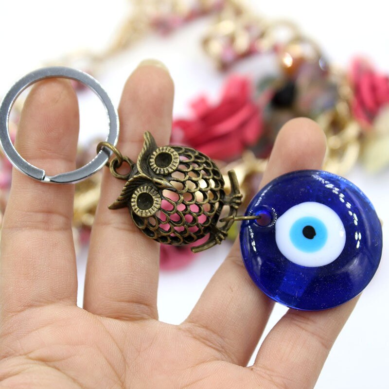 Tnfeeon Llavero De Pavo Real, Cristales De Aleación De Zine