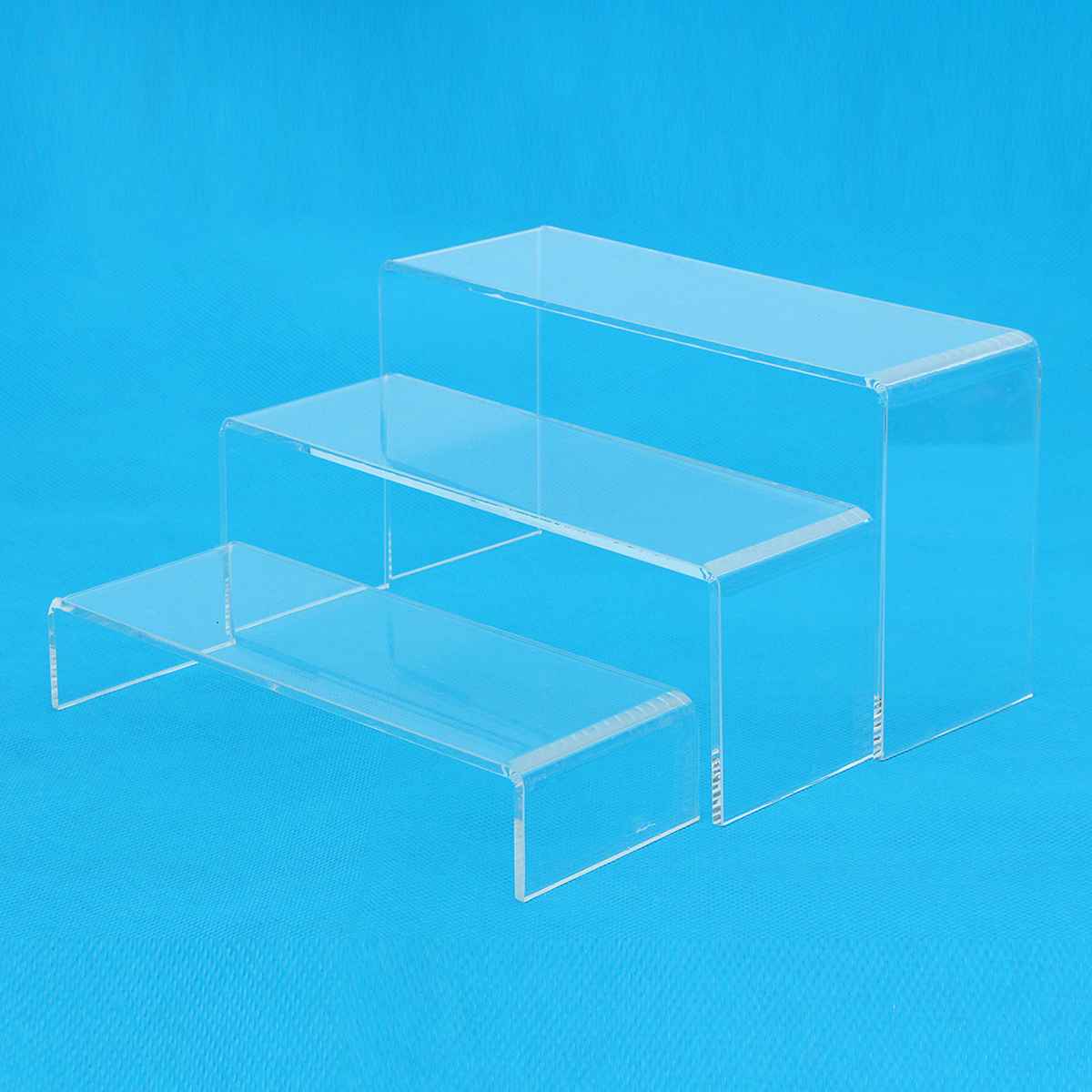 3 Tier Clear Acrylic Display Stand Multi-functional Shoe Storage Rack Shoe Display Racks Watch Cosmetics Display Holder