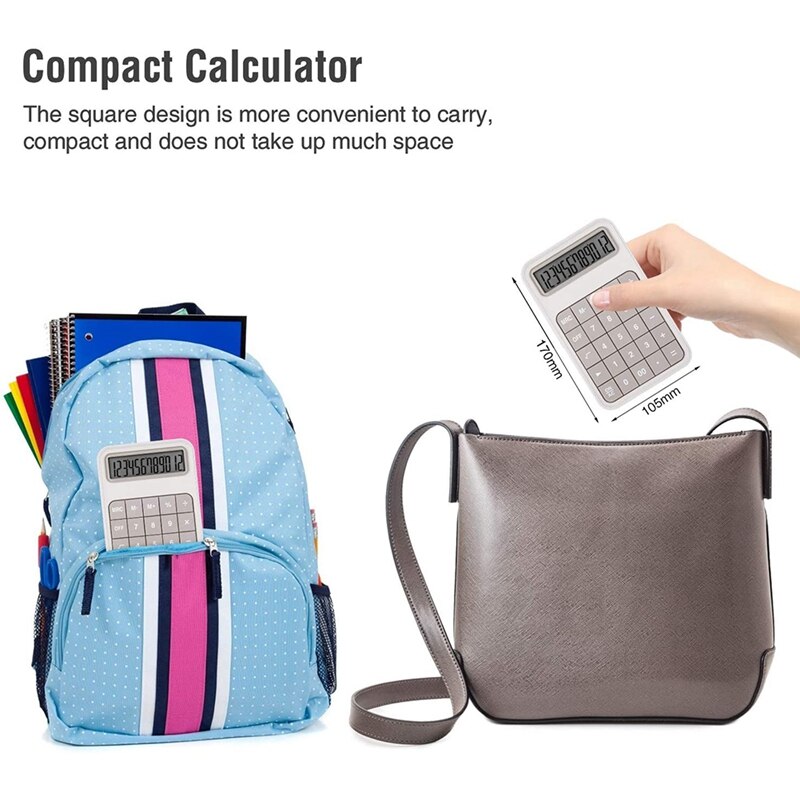 Desktop Calculator, 12 Digit Large Display Battery... – Grandado