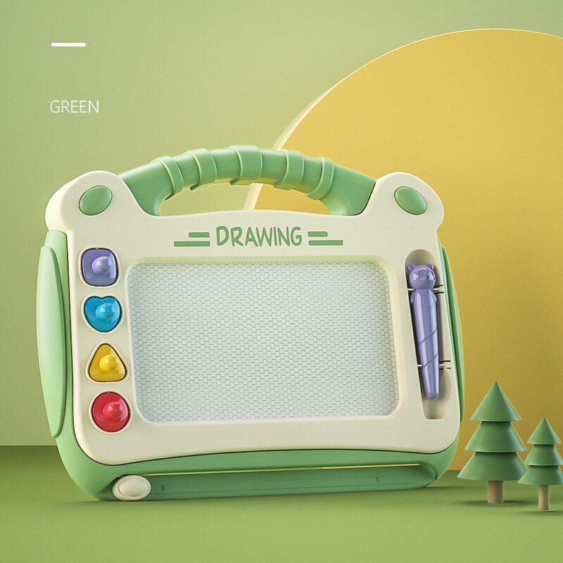 Children's picture board color magnetic graffiti board baby toys give baby's best: Green