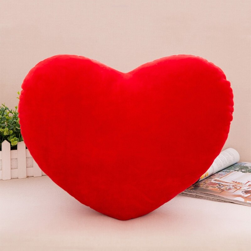 30cm hjerteform dekorativ kastepude pp bomuld blød dukke elsker