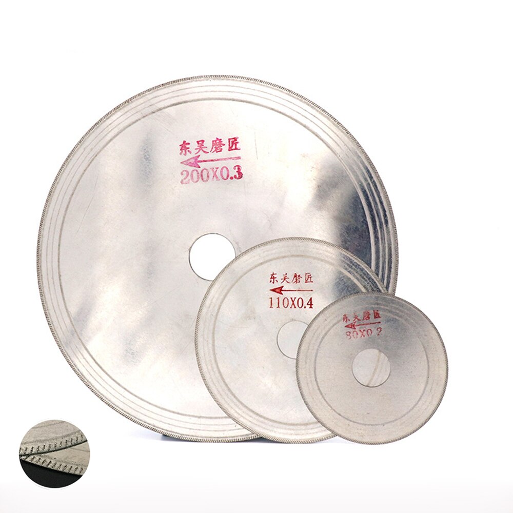 80mm - 200mm Diamond Cutting Disc Super Thin Saw Blade Wheel Glass Stone Jewelry