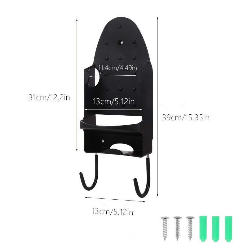 Ironing Board Hanger Wall Mount Electric Iron Holder Ironing Board Rack Household Bathroom Shelf Ironing Board Holder
