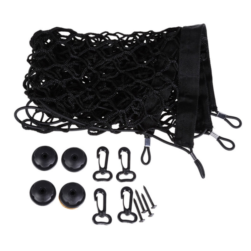 Stretchable Back Storage Mesh All Purpose Vehicle Cargo Organizer Practical Car Storage Tool