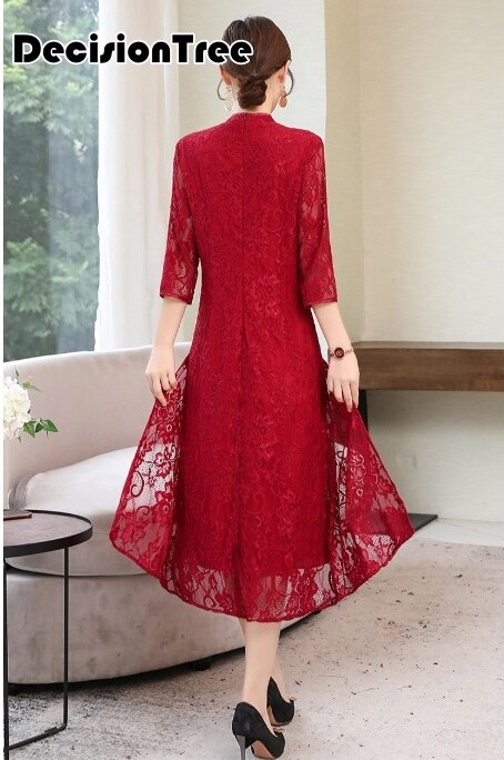 cheongsam Vestido Mujer encaje cheongsam novedad qipao chino vestido qipao vestidos