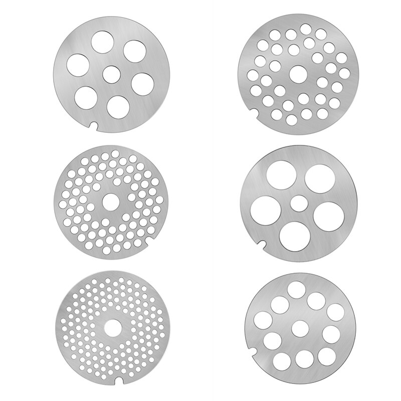 Type 8 Meat Grinder Plate Disc 3/4.5/6/10/12/16mm Stainless Steel Grinder Disc Machinery Parts