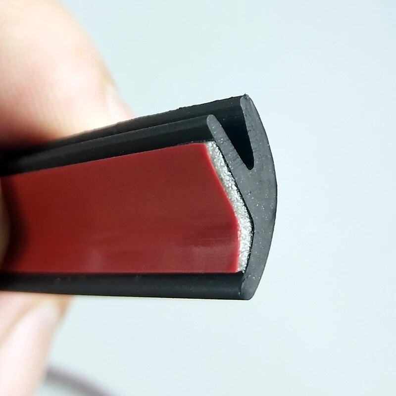 Car Sael Strip Universal V Shape Rubber Seal Weather Strip Hollow Glass Window Edge Moulding Car Decorate Weatherstrip