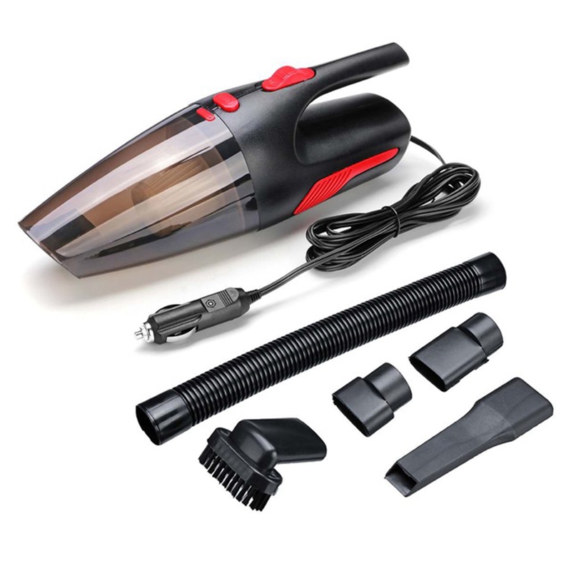 Tragbare 4 Meter Lange Handheld Staubsauger Nass/Trocken Wiederaufladbare Staubsauger schnell aufladen für Auto Hause 120W 12V 5000Pa: Ursprünglich Titel
