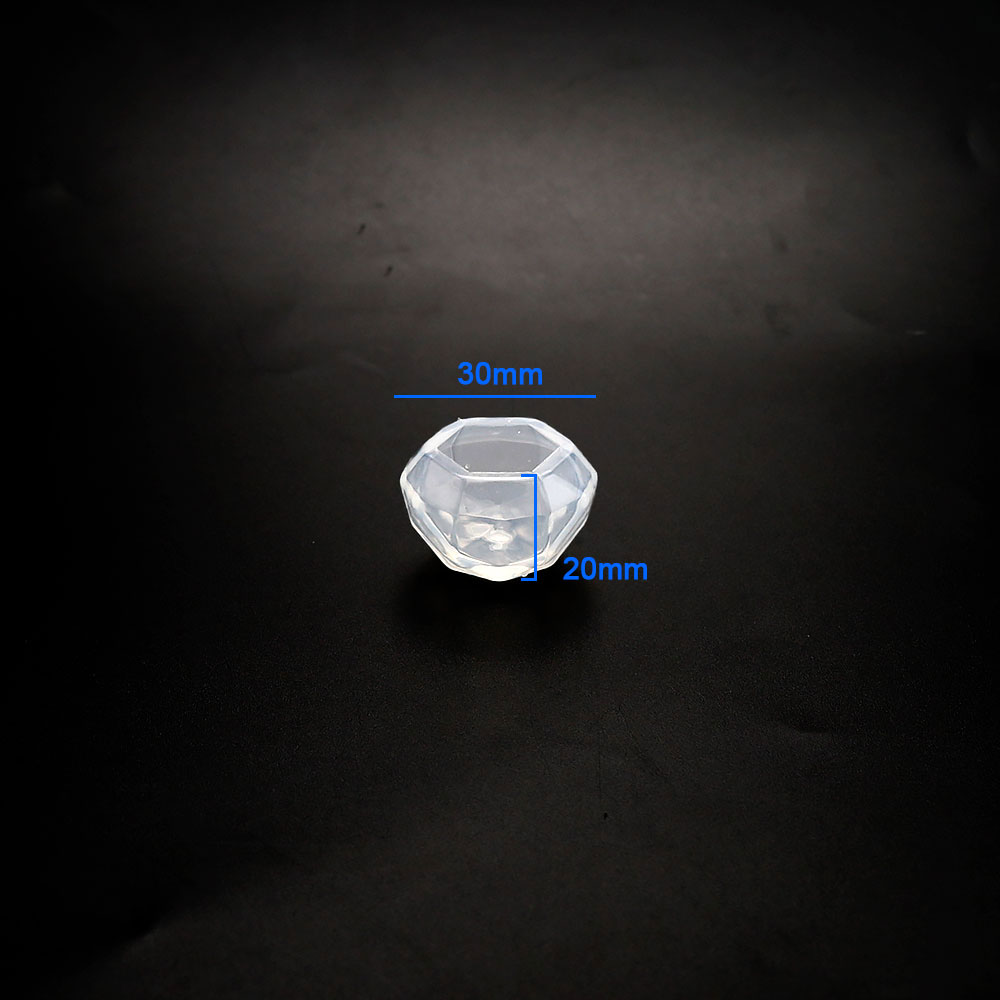 Moules en Silicone diamant pour bricolage amusant, bijoux, colliers, pendentifs, goutte de cristal, colle, résine, artisanat fait à la main, ornement de bureau: vert clair
