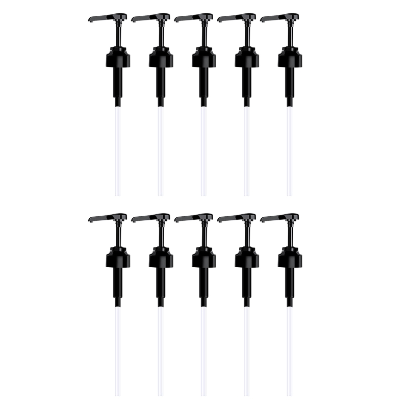 Fles Dispenser Pomp Pomp Dispensers 5 Stks/set Vloeibare Dispenser Artefact Voor Thuis Keuken Badkamer Saus Shampoo Lotion Flessen: Black