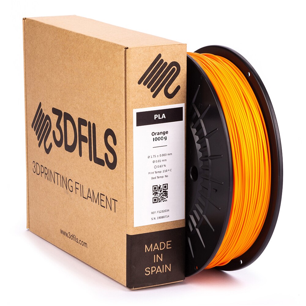 Filament 3DFILS-PLA pour impression 3D PLA INGEO 3D850: 1.75mm, 1 Kg: Orange