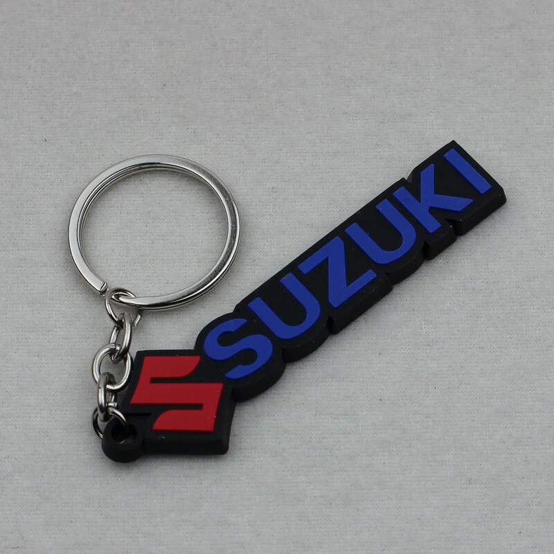 Porte-clés de moto pour suzuki gsr 600 ltz 400, accessoires de moto, décalcomanie en caoutchouc souple, style de voiture