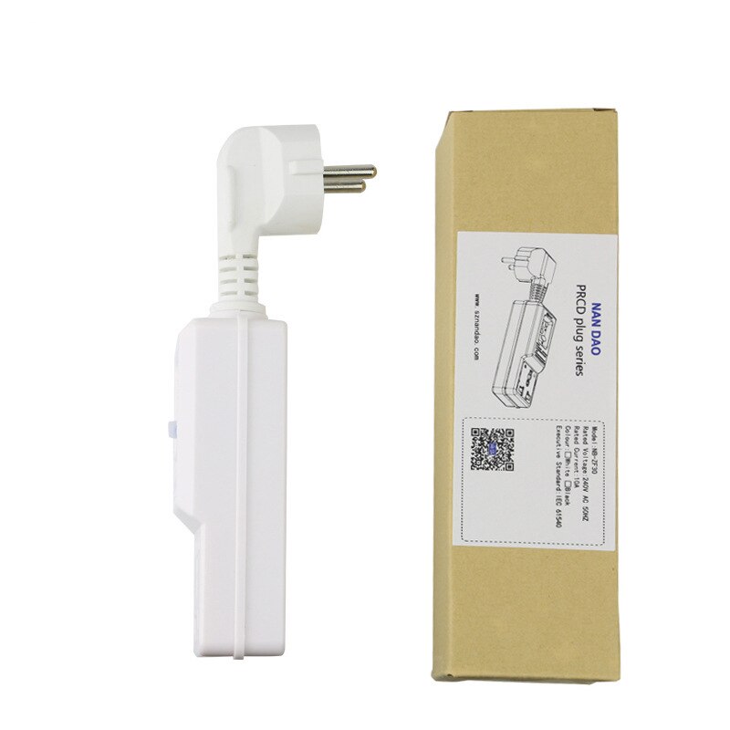 NB-ZF3O-A,16A 220V 240V EU Plug GFCI Leakage Protection Safety RCD Socket Adaptor Home Circuit Breaker Cutout Powers Trip Switch