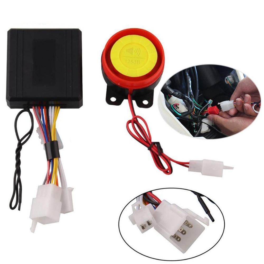 Motorfiets Anti-Diefstal Alarm Universele Accessoires Afstandsbediening Motor Een-Knop Start One-Way Anti-Diefstal