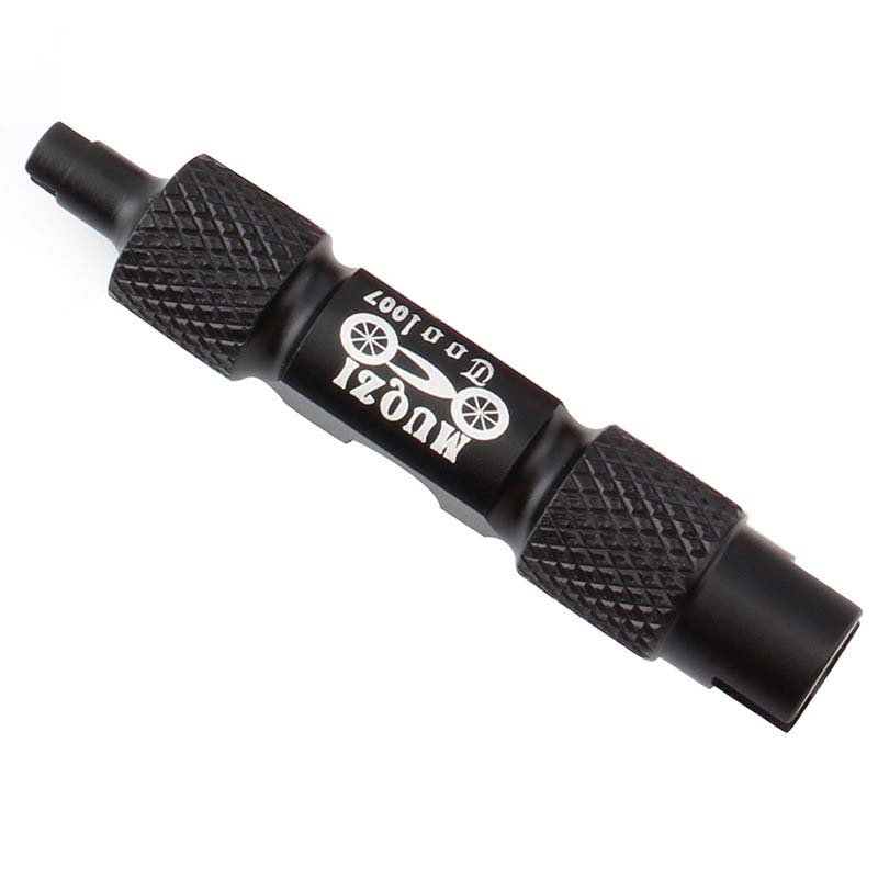 Double-Head Tyre Valve Core With Remover Tool Schrader Car Bike Motorcycle Wheel: Black