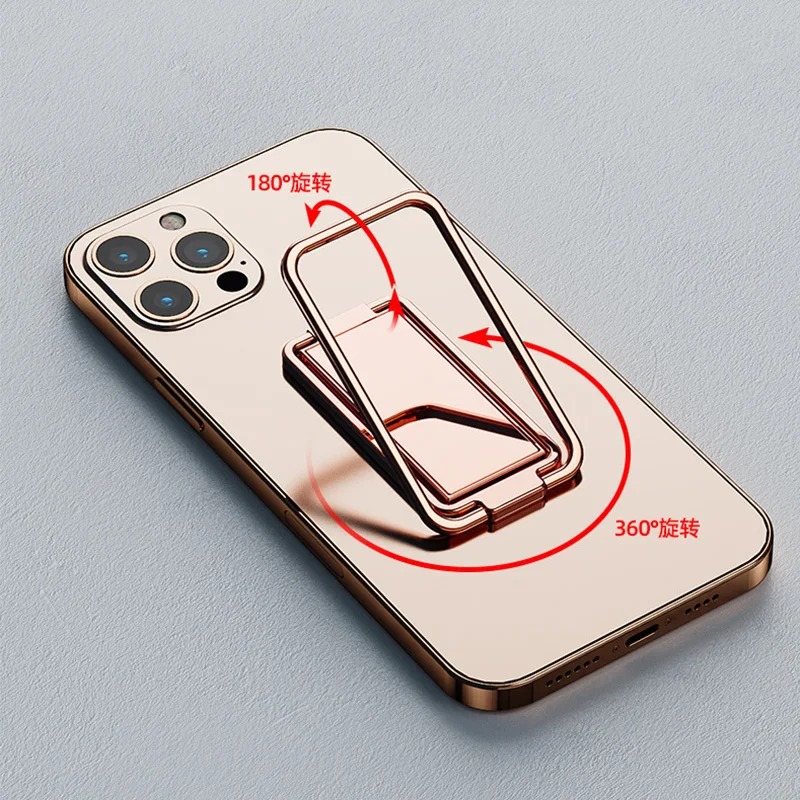 Telefoon Ring Houder Voor Iphone Pro Xiaomi Vinger Kickstand 360 Graden Rotatie Metalen Mobiele Telefoon Ring Grip Opvouwbare Mobiele Telefoon Standaard
