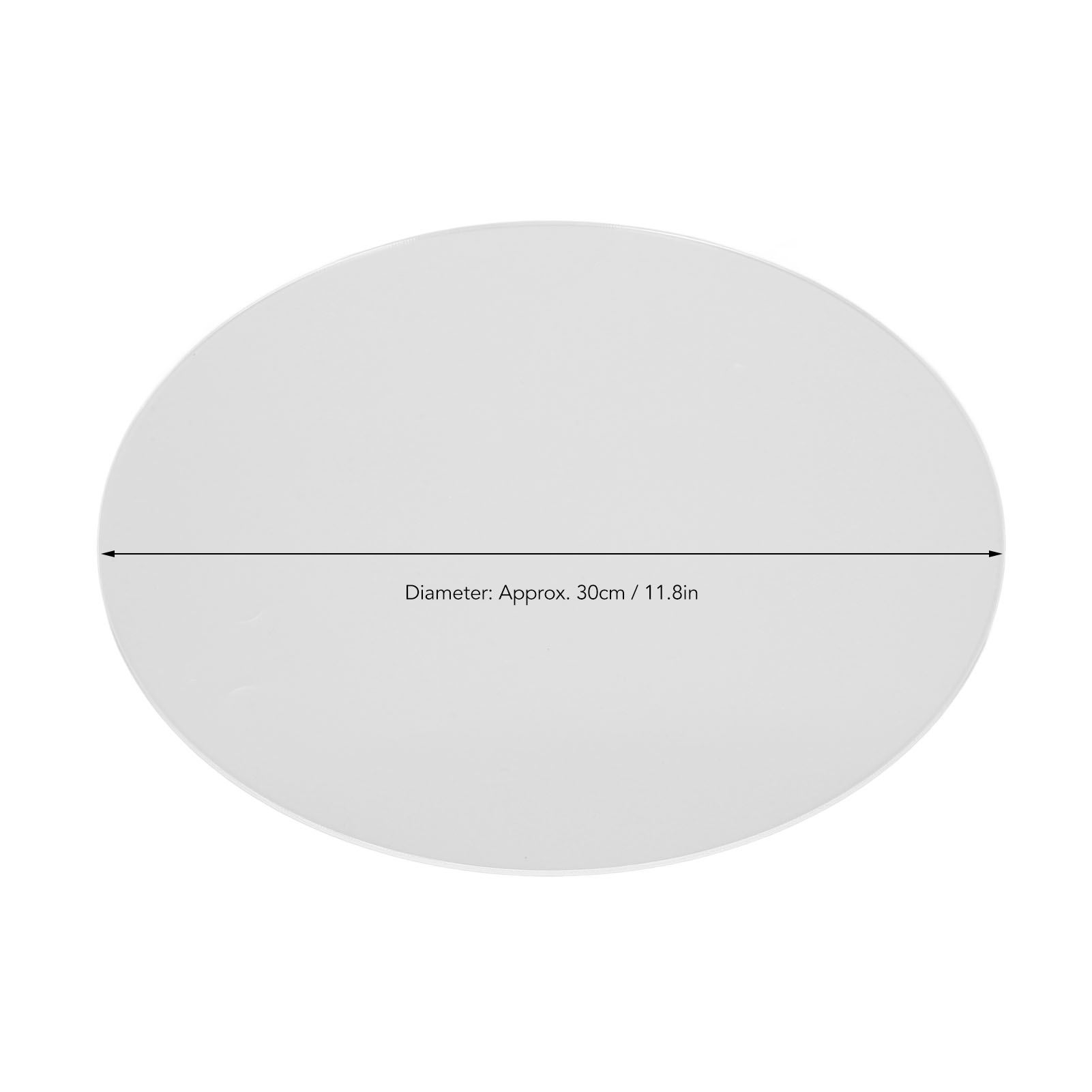 Planche à découper ronde coordonnante en acrylique transparent, 30cm, pour la cuisine, pour les légumes et les fruits, jxCakes