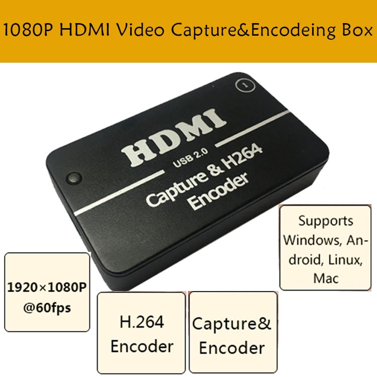 HDMI HD Encoder HDMI Video-opname HDMI Video Capture Card 1080 p HDMI Video Capture Card