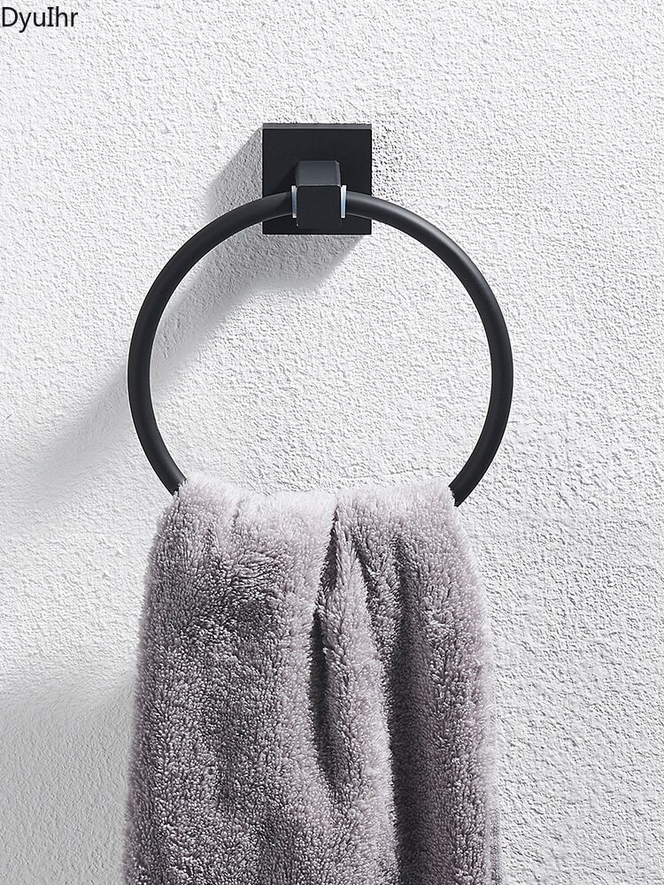 Handdoekenrek Ring Gratis Geperforeerde Ring Handdoek Handdoek Nordic Creatieve Golden Badkamer Handdoek Ring Ring Gold Dyuihr