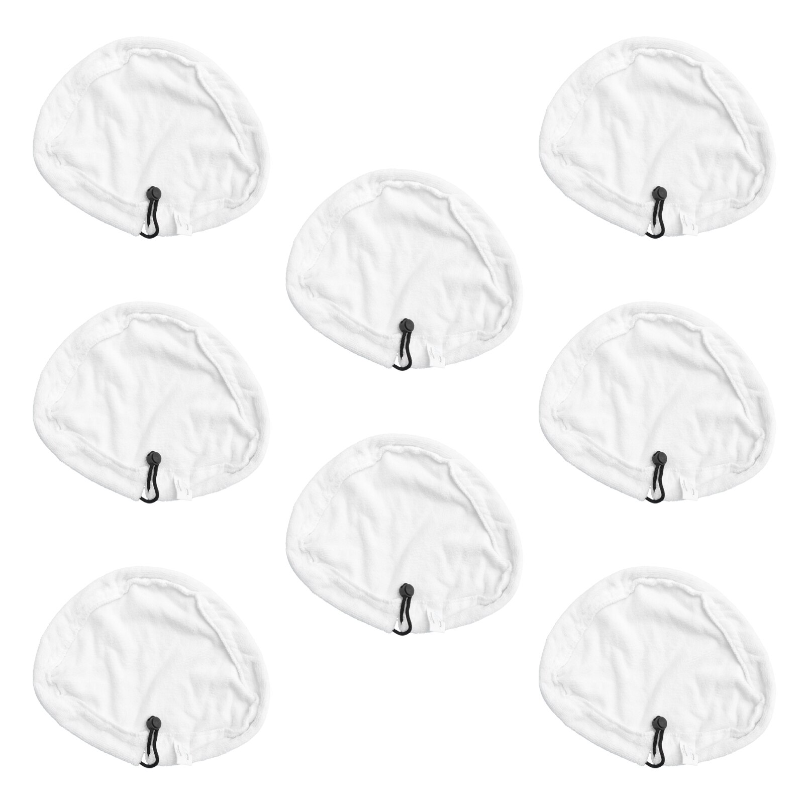 8Pcs Steam Vervanging Microfiber Dweilen Pads Cleaning Pads Wasbare Doek Covers Voor Stoom Mop H2O X5