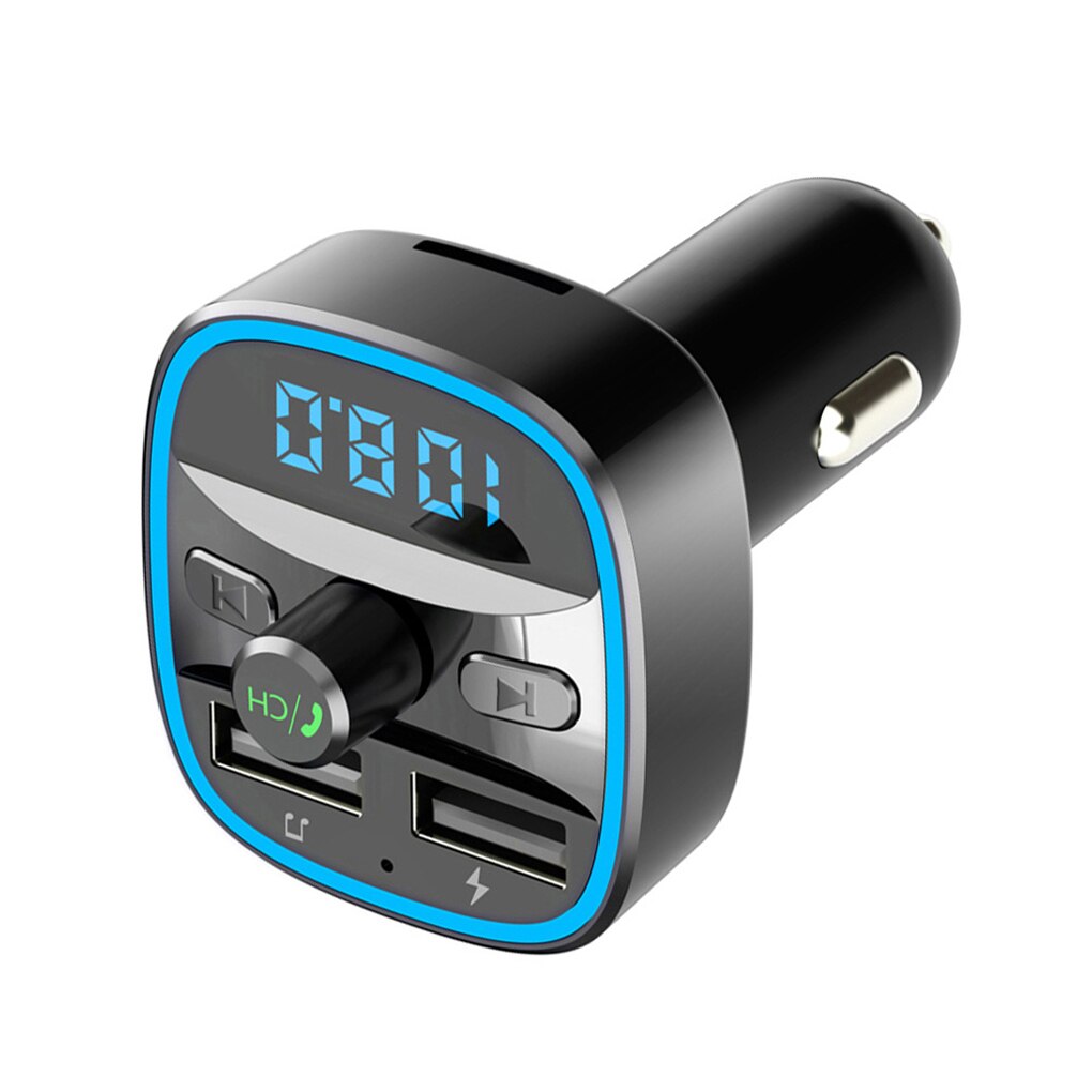 T25 Car FM Transmitter Car Charger Bluetooth MP3 Player Intelligent Voice Navigation 12-24 V In Stock