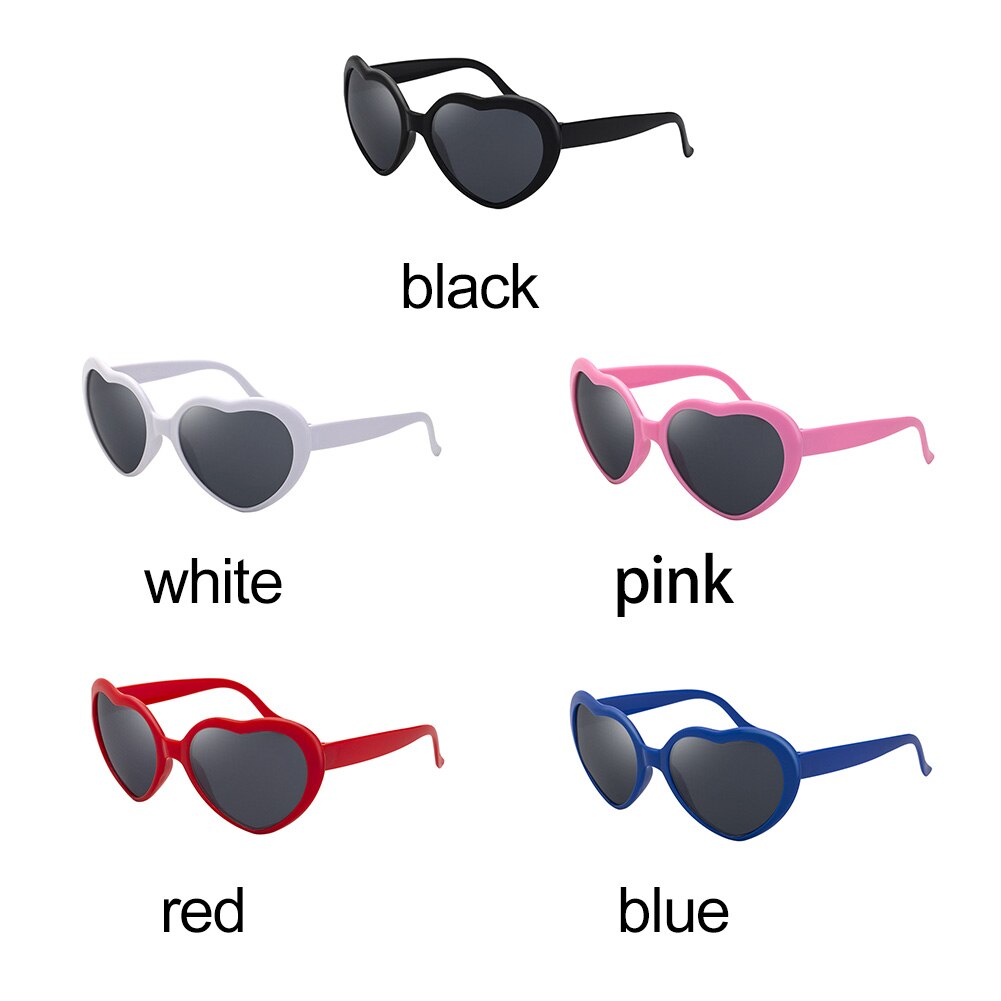 Gafas de difracción con efecto de corazón para Bar, lentes portátiles de difracción con forma de amor para Festival