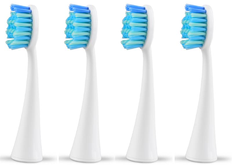 Seago 4pc/ sæt elektriske tandbørstehoveder tandbørste udskiftning børstehoved til  s2 fit avanceret strøm / pro sundhed / præcision ren: Hvid
