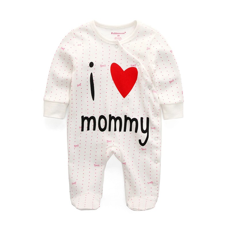 1Pcs Willekeurige Baby Kleding Baby Rompertjes Katoenen Baby Lange Mouw Jumpsuits Jongen Meisje Pasgeboren Baby Kleding Set