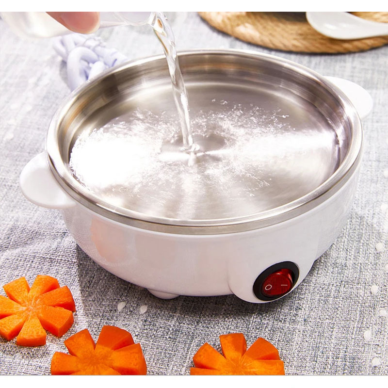 Enkelt- og dobbeltlags multifunksjonell eggkoker maissirup klar til å spise frokost kokt eggdamper kjøkkenapparater