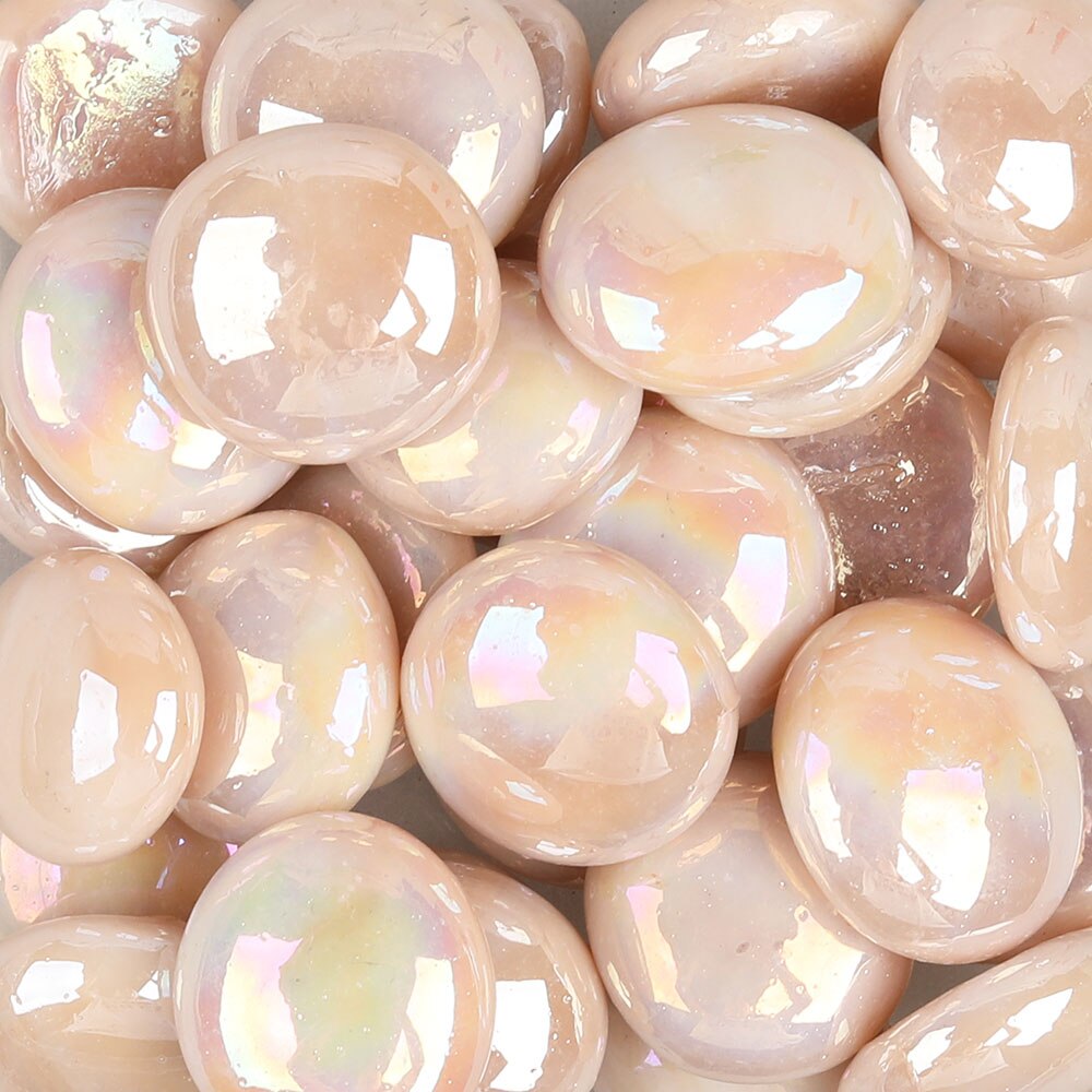 Pierres précieuses en verre opale moyen, 200g/38 pièces, 17-22mm, gouttes de perles, pépites, rouge Orange Opaque, bricolage, mosaïque, artisanat: DO40