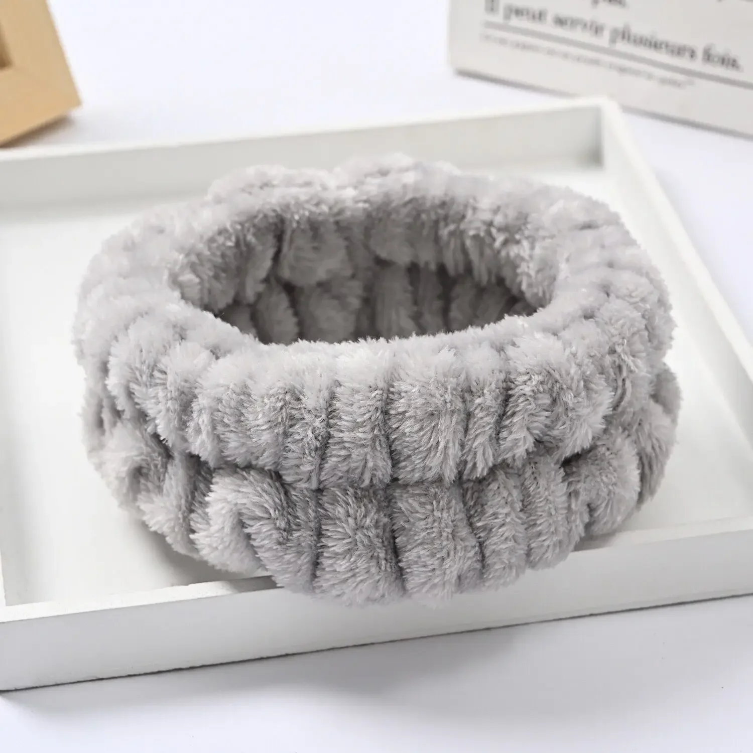 Muñequera de microfibra para lavado de muñeca, toalla, muñequera, Scrunchies para lavarse la cara, muñequera absorbente, diadema para mujer: Verde militar