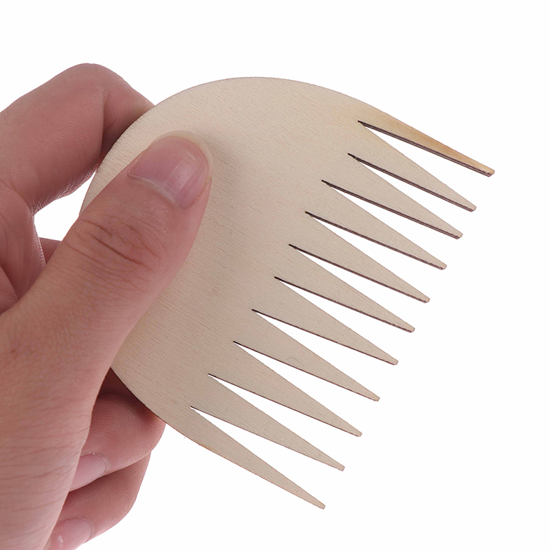 Weaving Tool Wood Woven Tapestry Weaving Wood Loom Comb DIY Loom Tools Braided Tools Comb